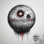 Tattoo sketch star wars death star, artistic… – tattoo sketch (№1759477338_0, 03.10.2025 07:42) — tattoovalue.net