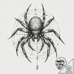 Tattoo sketch hands with a spider, ink illust… – tattoo sketch (№1759479530_0, 03.10.2025 08:18) — tattoovalue.net