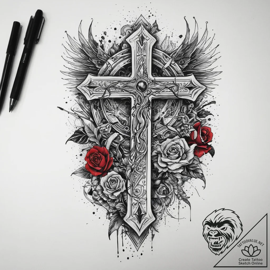 Tattoo sketch fantasy, tattoo drawing outline... - tattoo sketch (№1759479750_0, 03.10.2025 08:22) — tattoovalue.net