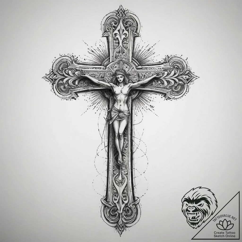Tattoo sketch divine art, tattoo drawing outl... - tattoo sketch (№1759480859_0, 03.10.2025 08:40) — tattoovalue.net