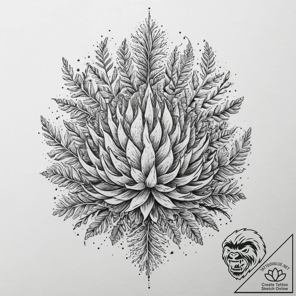 Tattoo sketch coral, tattoo flash sheet desig... - tattoo sketch (№1759481076_0, 03.10.2025 08:44) — tattoovalue.net