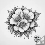 Tattoo sketch begonia, artistic tattoo sketch… – tattoo sketch (№1759481518_0, 03.10.2025 08:51) — tattoovalue.net
