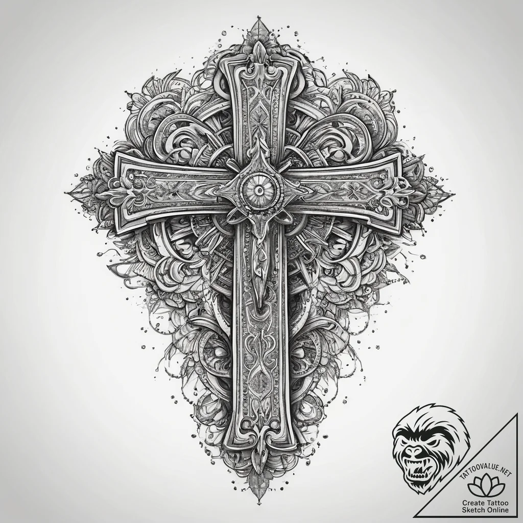 Tattoo sketch clay, concept art for tattoo, o... - tattoo sketch (№1759482180_0, 03.10.2025 09:03) — tattoovalue.net