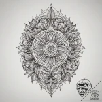 Tattoo sketch blessed seed, ink illustration… – tattoo sketch (№1759488525_0, 03.10.2025 10:48) — tattoovalue.net
