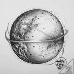 Tattoo sketch cosmic sphere, artistic tattoo… – tattoo sketch (№1759489397_0, 03.10.2025 11:03) — tattoovalue.net