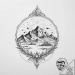 Tattoo sketch desert, tattoo flash sheet desi… – tattoo sketch (№1759492252_0, 03.10.2025 11:50) — tattoovalue.net