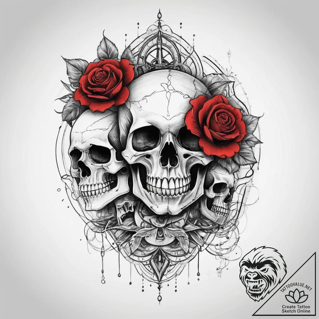 Tattoo sketch spirit, artistic tattoo sketch,... - tattoo sketch (№1759492468_0, 03.10.2025 11:54) — tattoovalue.net