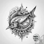 Tattoo sketch marlin, tattoo drawing outline,… – tattoo sketch (№1759492685_0, 03.10.2025 11:58) — tattoovalue.net