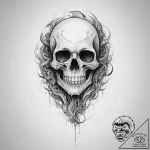 Tattoo sketch ghost – tattoo sketch (№1759492903_0, 03.10.2025 12:01) — tattoovalue.net