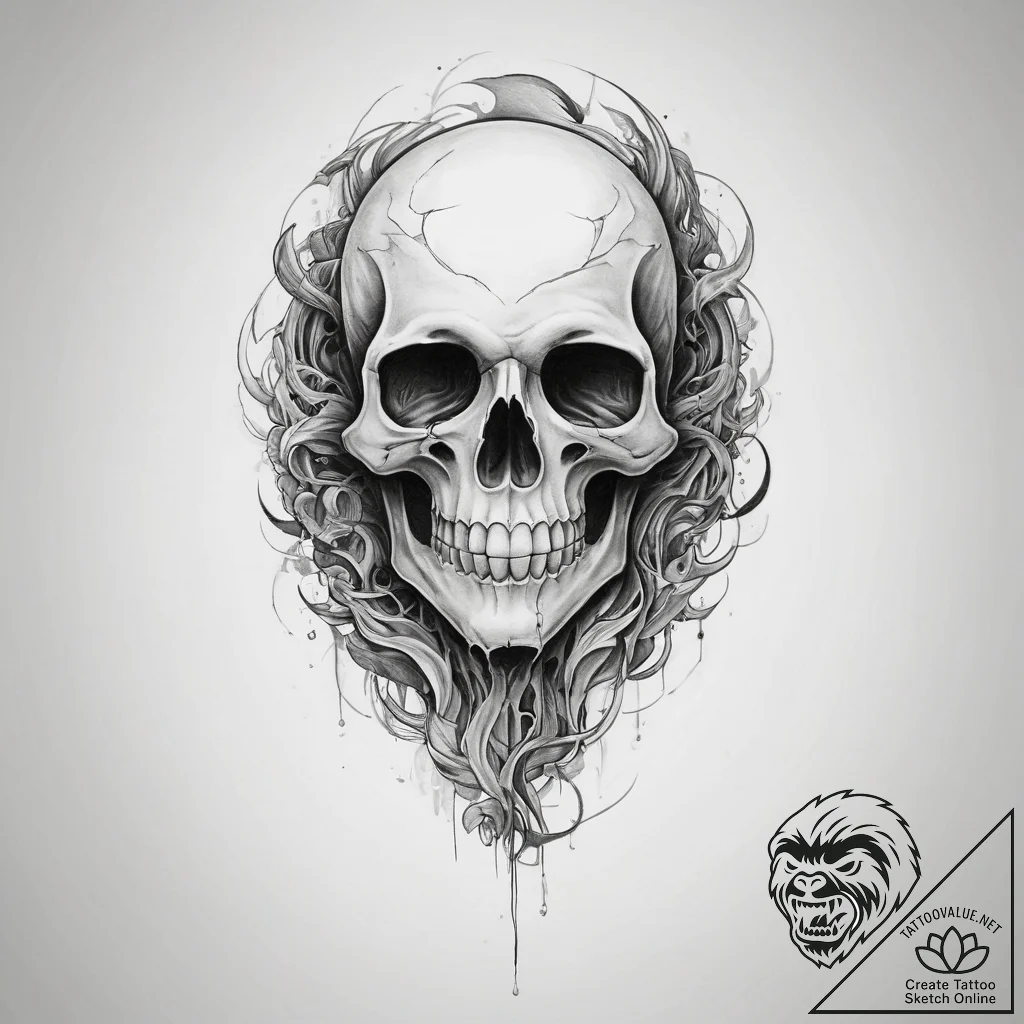 Tattoo sketch ghost - tattoo sketch (№1759492903_0, 03.10.2025 12:01) — tattoovalue.net