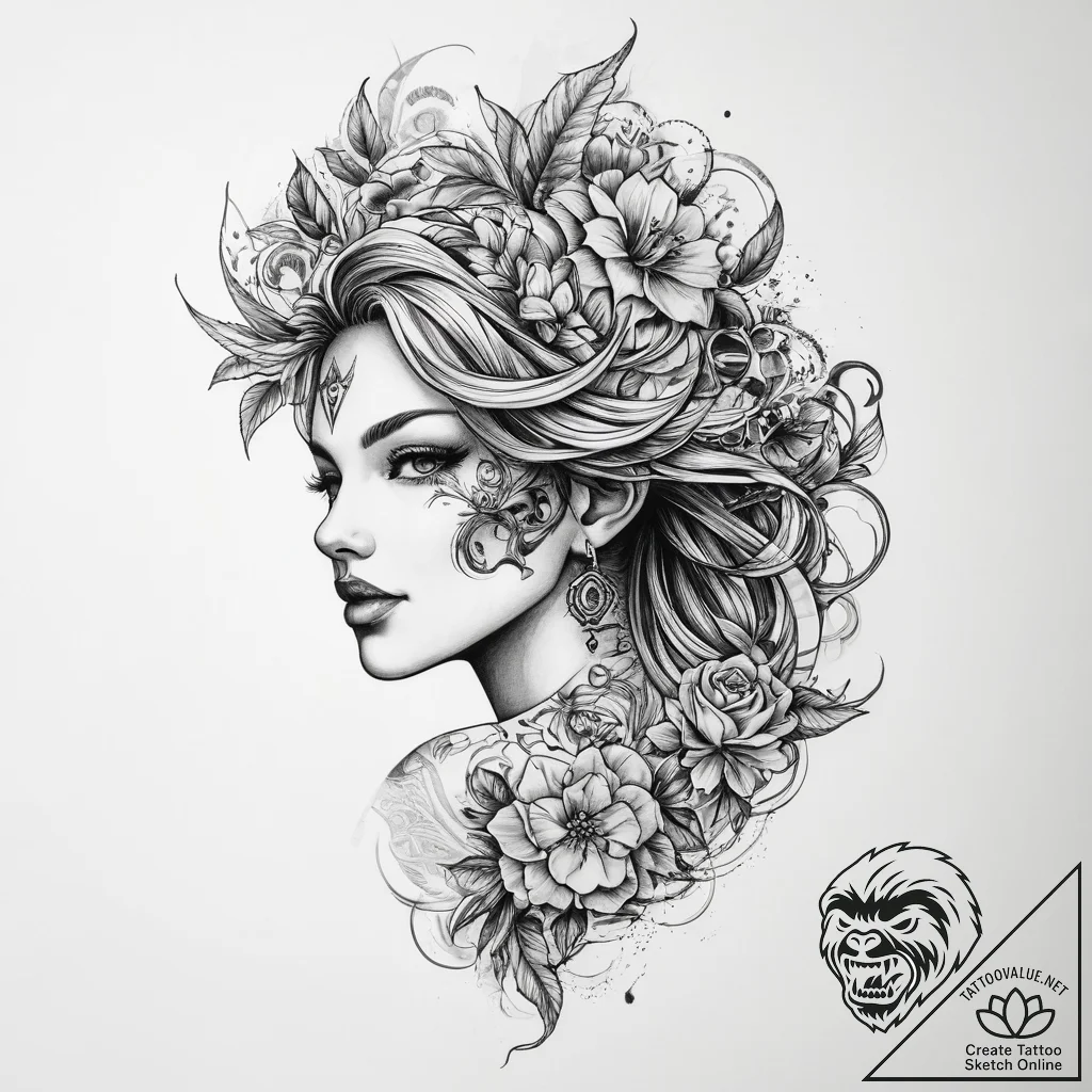 Tattoo sketch wood - tattoo sketch (№1759493771_0, 03.10.2025 12:16) — tattoovalue.net