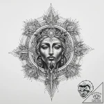 Tattoo sketch holy foundation – tattoo sketch (№1759495285_0, 03.10.2025 12:41) — tattoovalue.net