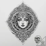 Tattoo sketch labyrinth, artistic tattoo sket… – tattoo sketch (№1759496592_0, 03.10.2025 13:03) — tattoovalue.net