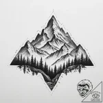 Tattoo sketch mountain, tattoo drawing outlin… – tattoo sketch (№1759497467_0, 03.10.2025 13:17) — tattoovalue.net