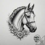 Tattoo sketch dobrynya nikitich with a horse,… – tattoo sketch (№1759498340_0, 03.10.2025 13:32) — tattoovalue.net