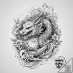 Tattoo sketch divine existence, concept art f… – tattoo sketch (№1759499442_0, 03.10.2025 13:50) — tattoovalue.net