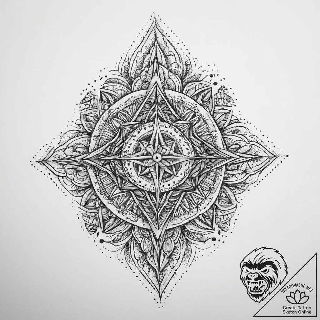 Tattoo sketch holy beginning, tattoo sketch d... - tattoo sketch (№1759499879_0, 03.10.2025 13:57) — tattoovalue.net