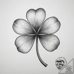 Tattoo sketch four-leaf clover, tattoo drawin… – tattoo sketch (№1759500095_0, 03.10.2025 14:01) — tattoovalue.net