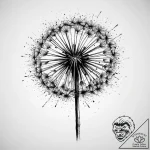 Tattoo sketch dandelion flower, tattoo drawin… – tattoo sketch (№1759500746_0, 03.10.2025 14:12) — tattoovalue.net