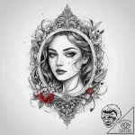 Tattoo sketch vintage mirror tattoo, artistic… – tattoo sketch (№1759500963_0, 03.10.2025 14:16) — tattoovalue.net