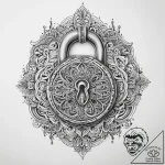 Tattoo sketch hands with a lock, artistic tat… – tattoo sketch (№1759502080_0, 03.10.2025 14:34) — tattoovalue.net