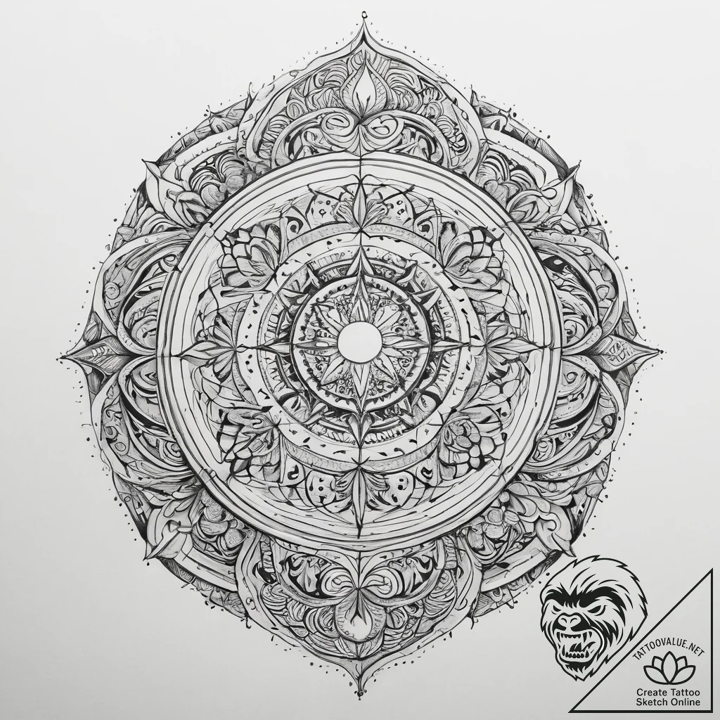 Tattoo sketch cosmic sphere, tattoo drawing o... - tattoo sketch (№1759502733_0, 03.10.2025 14:45) — tattoovalue.net