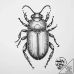 Tattoo sketch whirligig beetle, tattoo sketch… – tattoo sketch (№1759503384_0, 03.10.2025 14:56) — tattoovalue.net