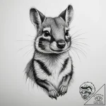 Tattoo sketch numbat, tattoo drawing outline,… – tattoo sketch (№1759503601_0, 03.10.2025 15:00) — tattoovalue.net