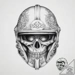 Tattoo sketch шлем – tattoo sketch (№1759504034_0, 03.10.2025 15:07) — tattoovalue.net