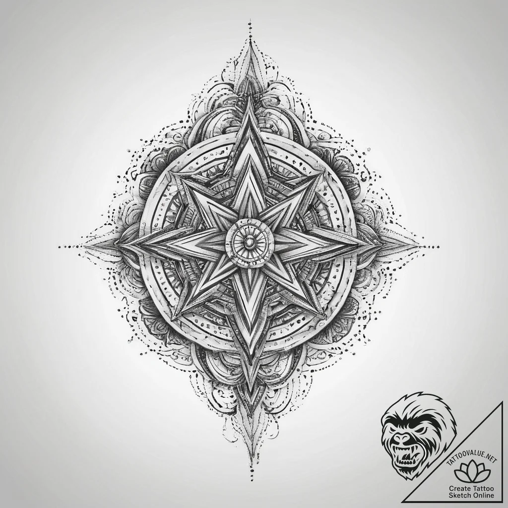 Tattoo sketch divine mark, tattoo sketch desi... - tattoo sketch (№1759507732_0, 03.10.2025 16:08) — tattoovalue.net