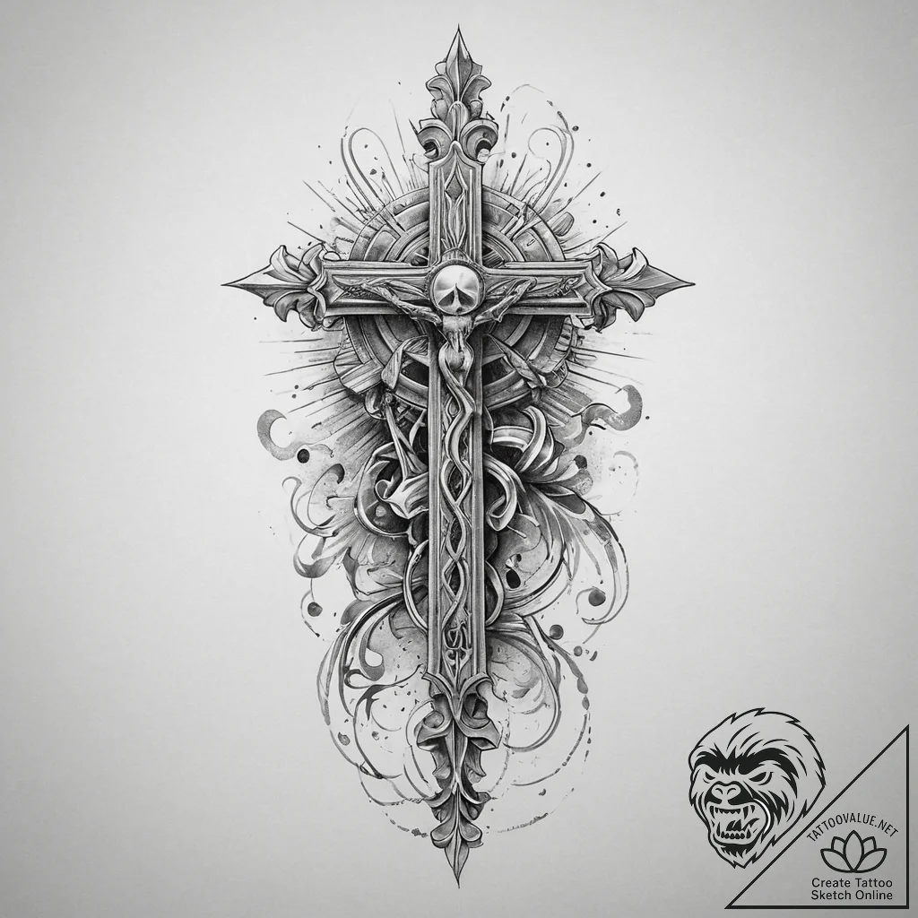 Tattoo sketch sacred instrument, tattoo sketc... - tattoo sketch (№1759509266_0, 03.10.2025 16:34) — tattoovalue.net