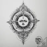 Tattoo sketch cosmic fount, tattoo line art,… – tattoo sketch (№1759511658_0, 03.10.2025 17:14) — tattoovalue.net