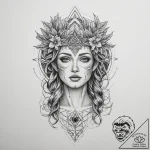 Tattoo sketch dryad awakening, artistic tatto… – tattoo sketch (№1759512744_0, 03.10.2025 17:32) — tattoovalue.net