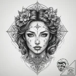 Tattoo sketch cosmic person, tattoo line art,… – tattoo sketch (№1759515784_0, 03.10.2025 18:23) — tattoovalue.net