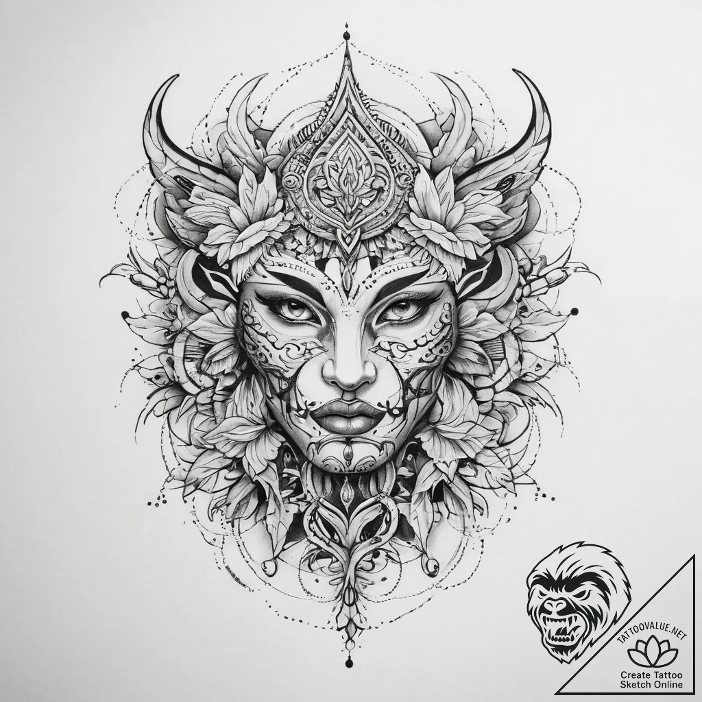 Tattoo sketch puzzle - tattoo sketch (№1759516664_0, 03.10.2025 18:37) — tattoovalue.net