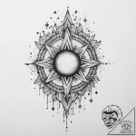 Tattoo sketch cosmic essence, tattoo flash sh… – tattoo sketch (№1759517535_0, 03.10.2025 18:52) — tattoovalue.net