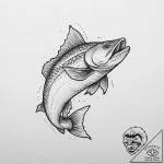 Tattoo sketch puns a walleye that says “i’m a… – tattoo sketch (№1759520587_0, 03.10.2025 19:43) — tattoovalue.net