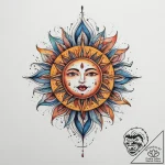 Tattoo sketch узор в виде солнца, tattoo draw… – tattoo sketch (№1759523643_0, 03.10.2025 20:34) — tattoovalue.net