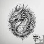Tattoo sketch dragon rider, tattoo drawing ou… – tattoo sketch (№1759523877_0, 03.10.2025 20:37) — tattoovalue.net