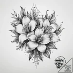 Tattoo sketch freesia, tattoo flash sheet des… – tattoo sketch (№1759525201_0, 03.10.2025 21:00) — tattoovalue.net