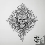 Tattoo sketch blessed being, tattoo line art,… – tattoo sketch (№1759526285_0, 03.10.2025 21:18) — tattoovalue.net