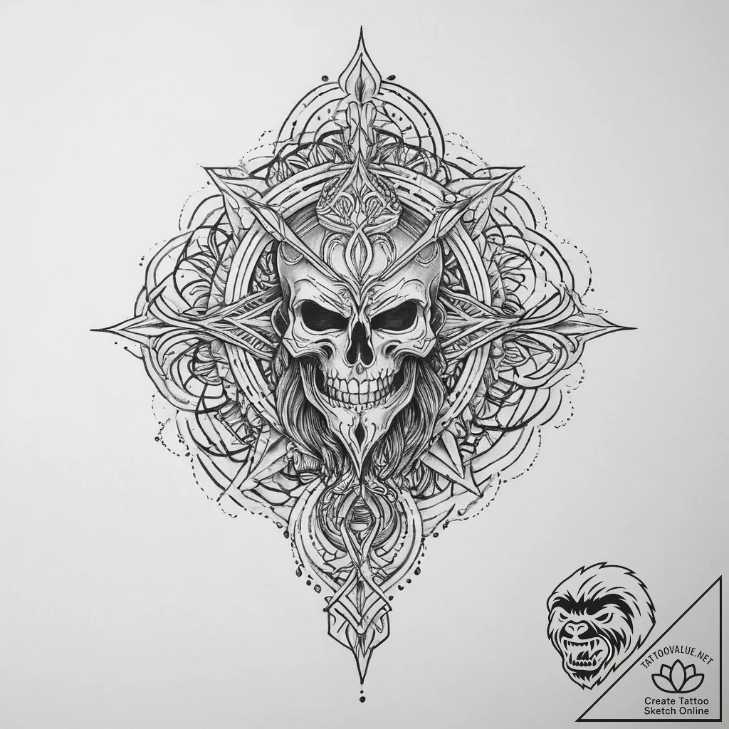 Tattoo sketch blessed being, tattoo line art,... - tattoo sketch (№1759526285_0, 03.10.2025 21:18) — tattoovalue.net