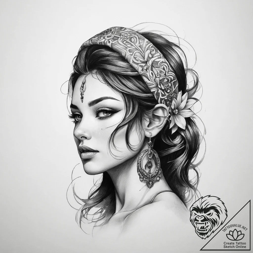 Tattoo sketch mirage - tattoo sketch (№1759527164_0, 03.10.2025 21:32) — tattoovalue.net