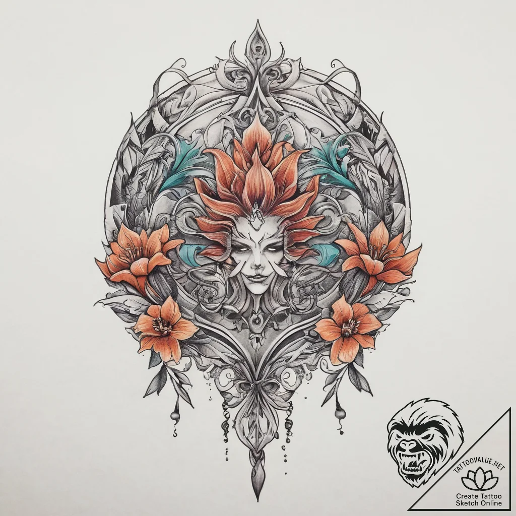 Tattoo sketch hands with a pencil, tattoo fla... - tattoo sketch (№1759527379_0, 03.10.2025 21:36) — tattoovalue.net