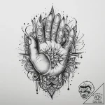 Tattoo sketch hands with a pencil, artistic t… – tattoo sketch (№1759528486_0, 03.10.2025 21:54) — tattoovalue.net