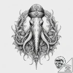 Tattoo sketch cuttlefish, tattoo sketch desig… – tattoo sketch (№1759531977_0, 03.10.2025 22:52) — tattoovalue.net