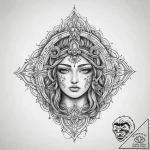 Tattoo sketch sacred representation, artistic… – tattoo sketch (№1759532855_0, 03.10.2025 23:07) — tattoovalue.net
