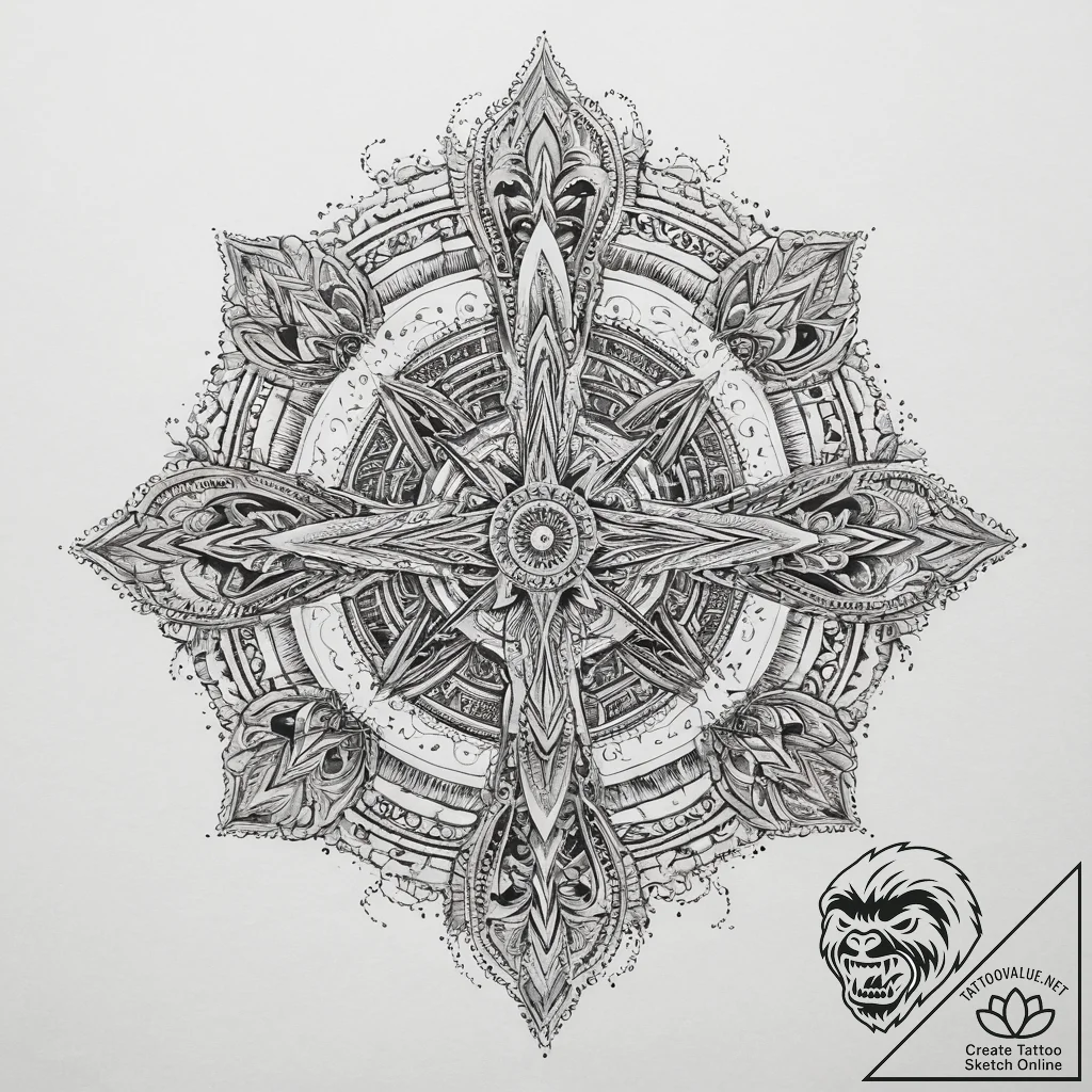 Tattoo sketch cosmic creature, concept art fo... - tattoo sketch (№1759533503_0, 03.10.2025 23:18) — tattoovalue.net