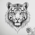 Tattoo sketch tiger’s eye, tattoo flash sheet… – tattoo sketch (№1759535680_0, 03.10.2025 23:54) — tattoovalue.net