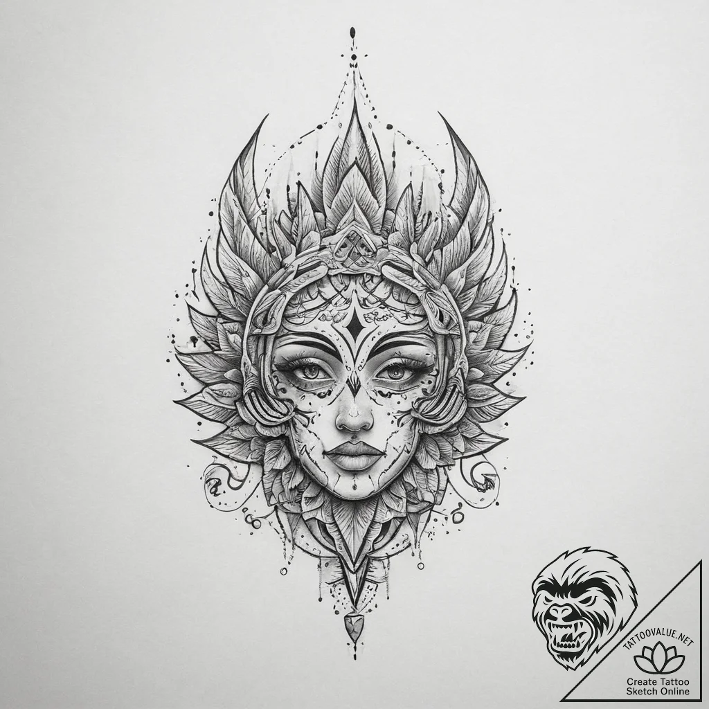 Niche & other themes, ink illustration for ta... - tattoo sketch (№1759536113_0, 04.10.2025 00:01) — tattoovalue.net